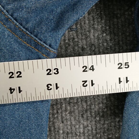 Real Good Denim Women's Jean Jacket Blue Medium Long Sleeve Button Front Vintage - Picture 12 of 12